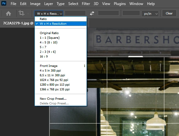 Wählen Sie das Dropdown-Menü Optionen aus
